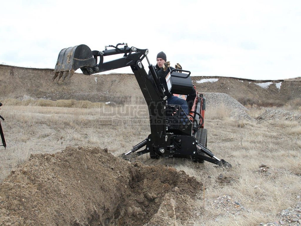 Using a Mini Skid Steer Backhoe & Where to Buy Durattach