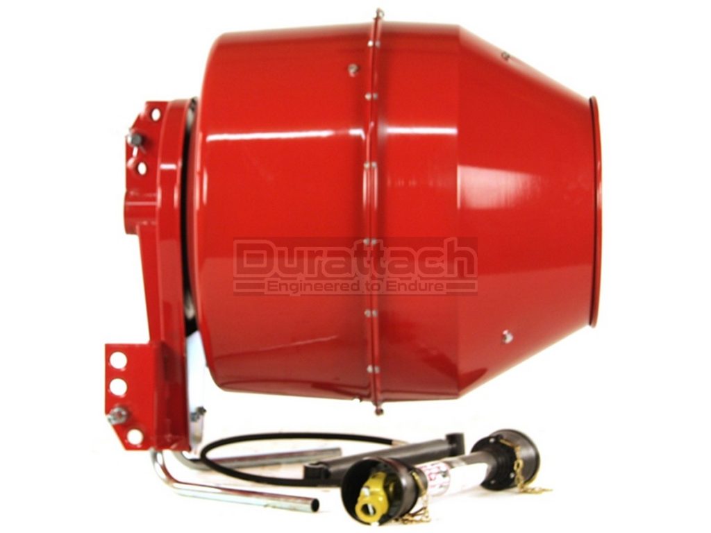Using a Skid Steer Cement / Concrete Mixer & Where to Buy Durattach