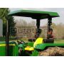 51" x 55" Large Green ABS Plastic Tractor Canopy