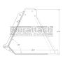 74" Construction Attachments General Purpose Agricultural Bucket Model 1GPAGSB74