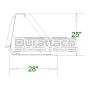 48" CID Compact Tractor Bucket Model CTRAC48