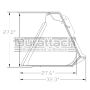 84" Construction Attachments Xtreme Duty Agricultural Bucket Model 1GPSXDAG84