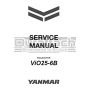 Yanmar Excavator ViO25-6B Service Manual