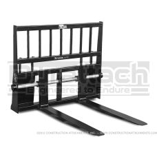 48" 5,500 lbs. Heavy Lift Skid Steer Shaft-Mounted Pallet Forks Model 1PFSMHL48