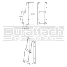 Pin-on Brackets Designed for pin-on loaders with 1-1/4" pins (pair) 811250