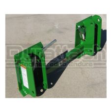 Worksaver Universal Skid Steer Quick-Attach Adapter for John Deere 145 / 146 / 148 / 158 Series Loaders