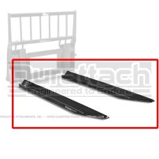 Construction Attachments 64" Xtreme Duty Fork Sleeve Extensions Model 1BF64