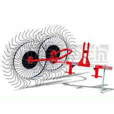 Befco 3-Point Tractor 2-Wheel Finger Hay Rake Model RS2-02R