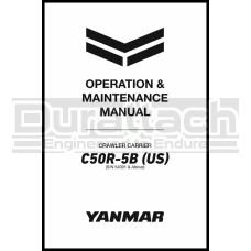 Yanmar Tracked Carrier C50R-5 Operation Manual - Printed Hard Copy - FREE Shipping