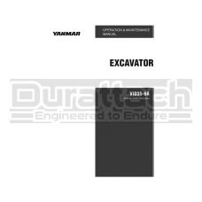 Yanmar Excavator ViO35-6A Operation Manual - Digital Download  - S/N 63334 & Above  