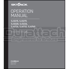 SkyJack SJ3215 DC Electric Scissor lift Operation Manual - Digital Download