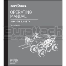 SkyJack SJ643 TH Telehandler Operation Manual - Digital Download