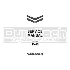 Yanmar Excavator SV40 Service Manual