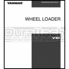 Yanmar Wheel loader V10 Operation Manual - Printed Hard Copy - FREE Shipping