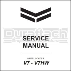 Yanmar V7 Wheel Loader Service Manual - Printed Hard Copy - FREE Shipping