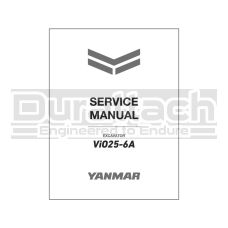 Yanmar VIO 25-6A Excavator Service Manual